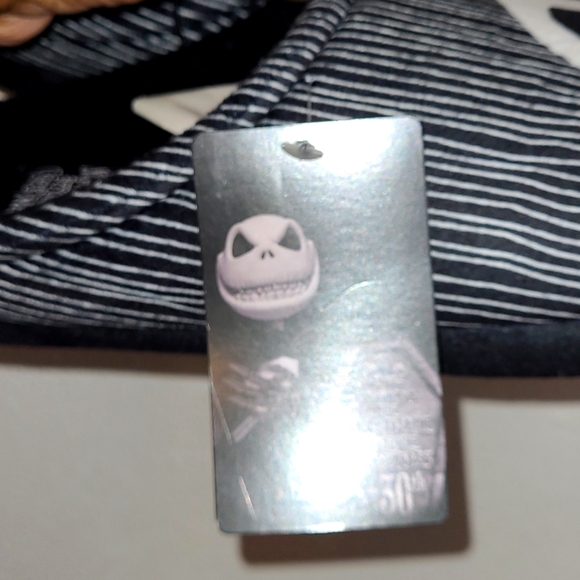 Disney Tim Burtons The Nightmare Be4 Christmas Slippers Black/White Sz 10/L NWT - Picture 6 of 13